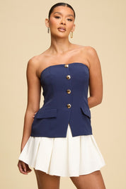 NAIMA NAVY ROMPER