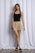AMALFI PLEATED A-LINE SHORTS