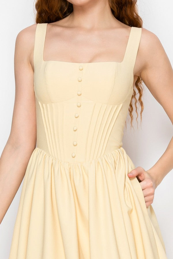 THE FLORENCE CORSET MIDI DRESS