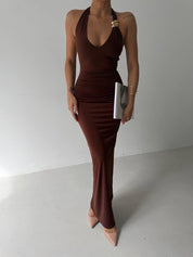 CALIPSO BROWN DRESS