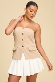 NAIMA BEIGE ROMPER