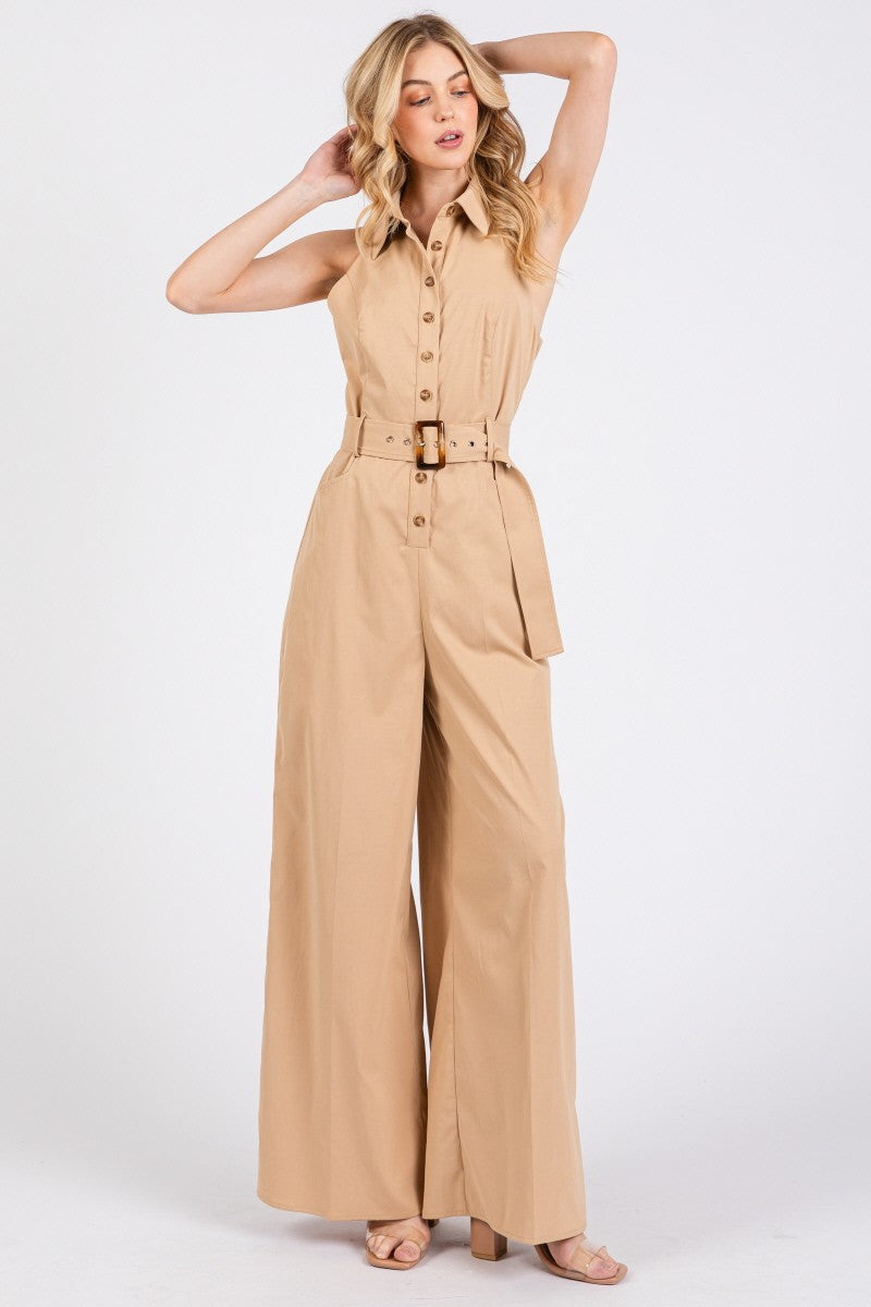 DASHA TAUPE JUMPSUIT