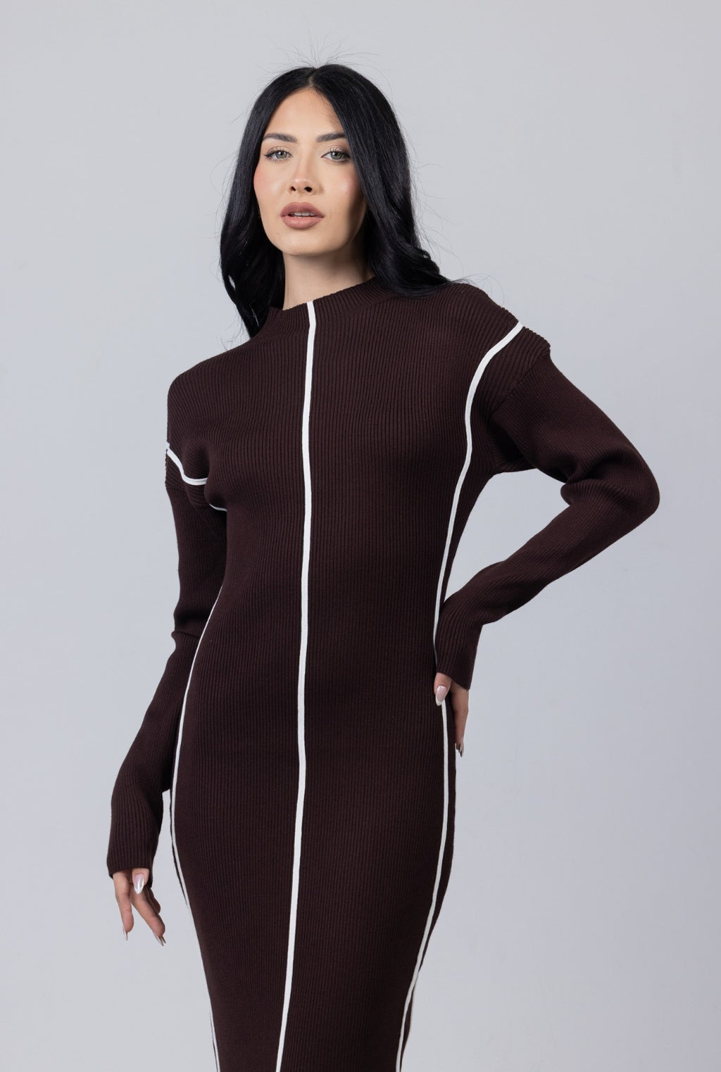 YEMINA BROWN DRESS