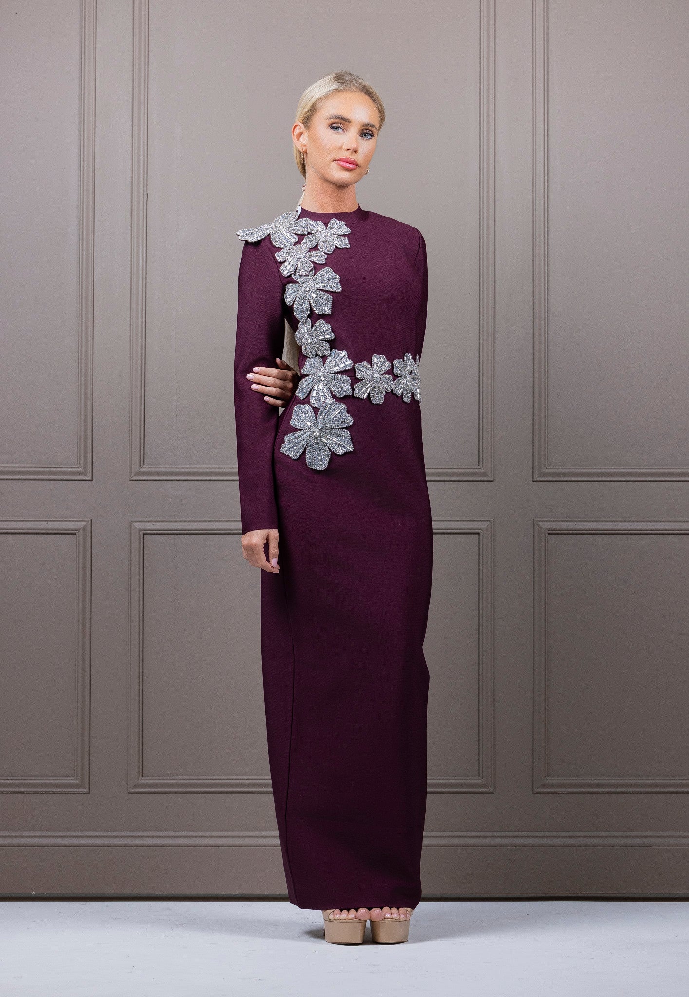 LIDIA WINE DRESS
